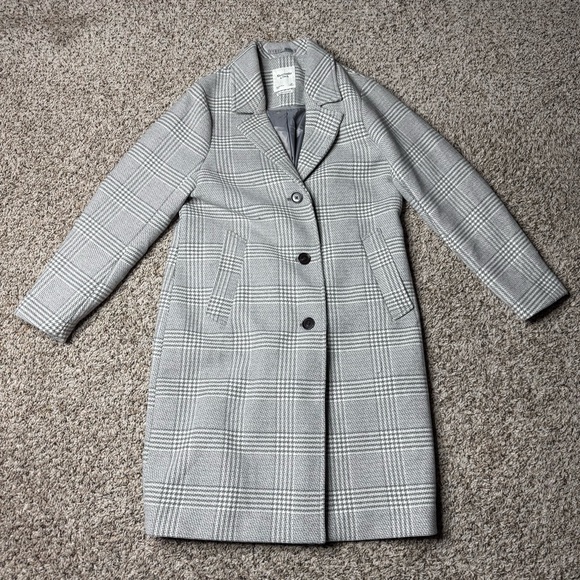 Abercrombie & Fitch Dad Coat Size Large Petite - Picture 3 of 10